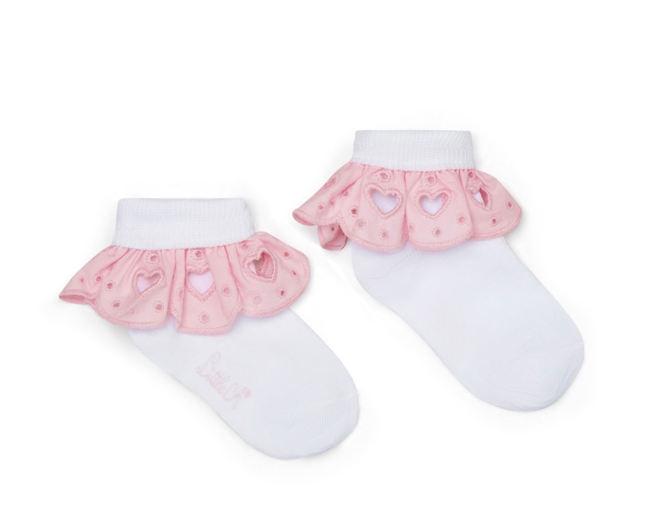 Little A ‘Ona’ pink frilled ankle socks