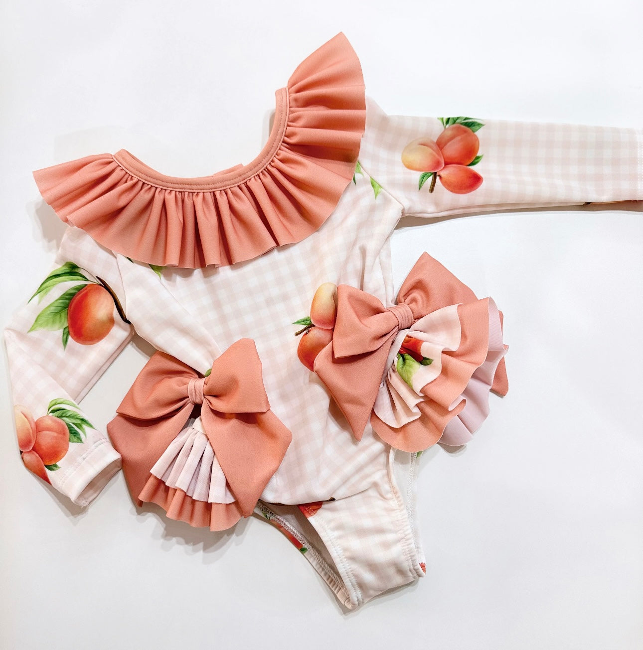 Meia pata girls ‘Tramonti’ peaches swimming costume