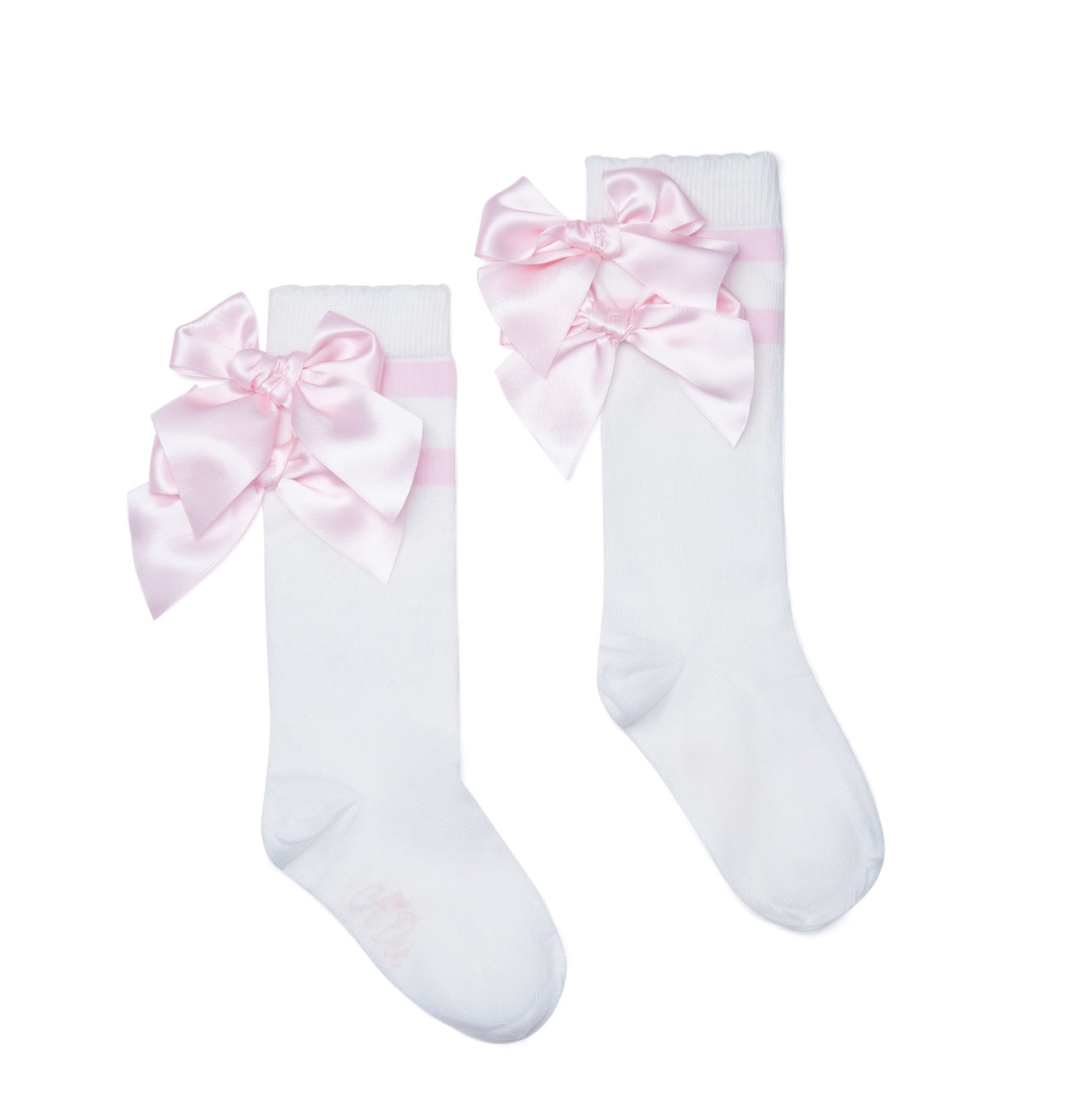 Adee knee high double bow socks