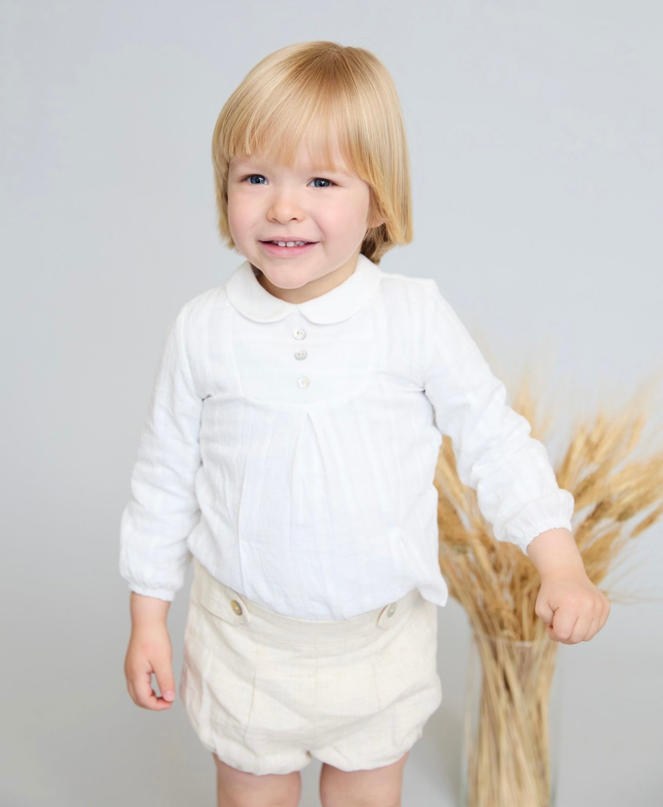 Martin Aranda beige cotton shirt set