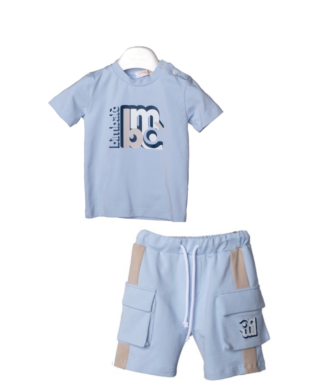 Bimbalo baby blue short & t-shirt set