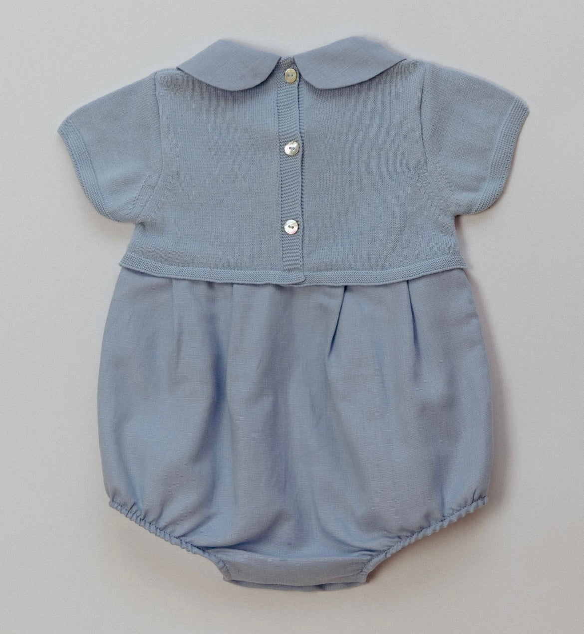 Rigola blue linen romper