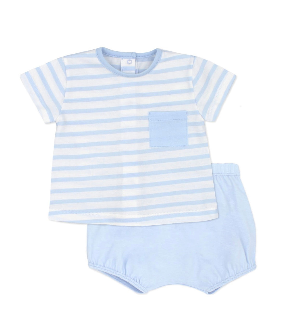 Rapife boys blue & white stripe t-shirt and jam pant set
