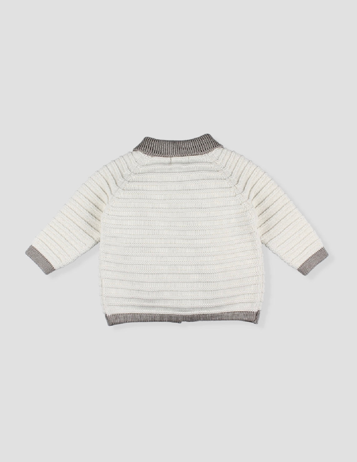 Foque boys beige & ivory knitted coat