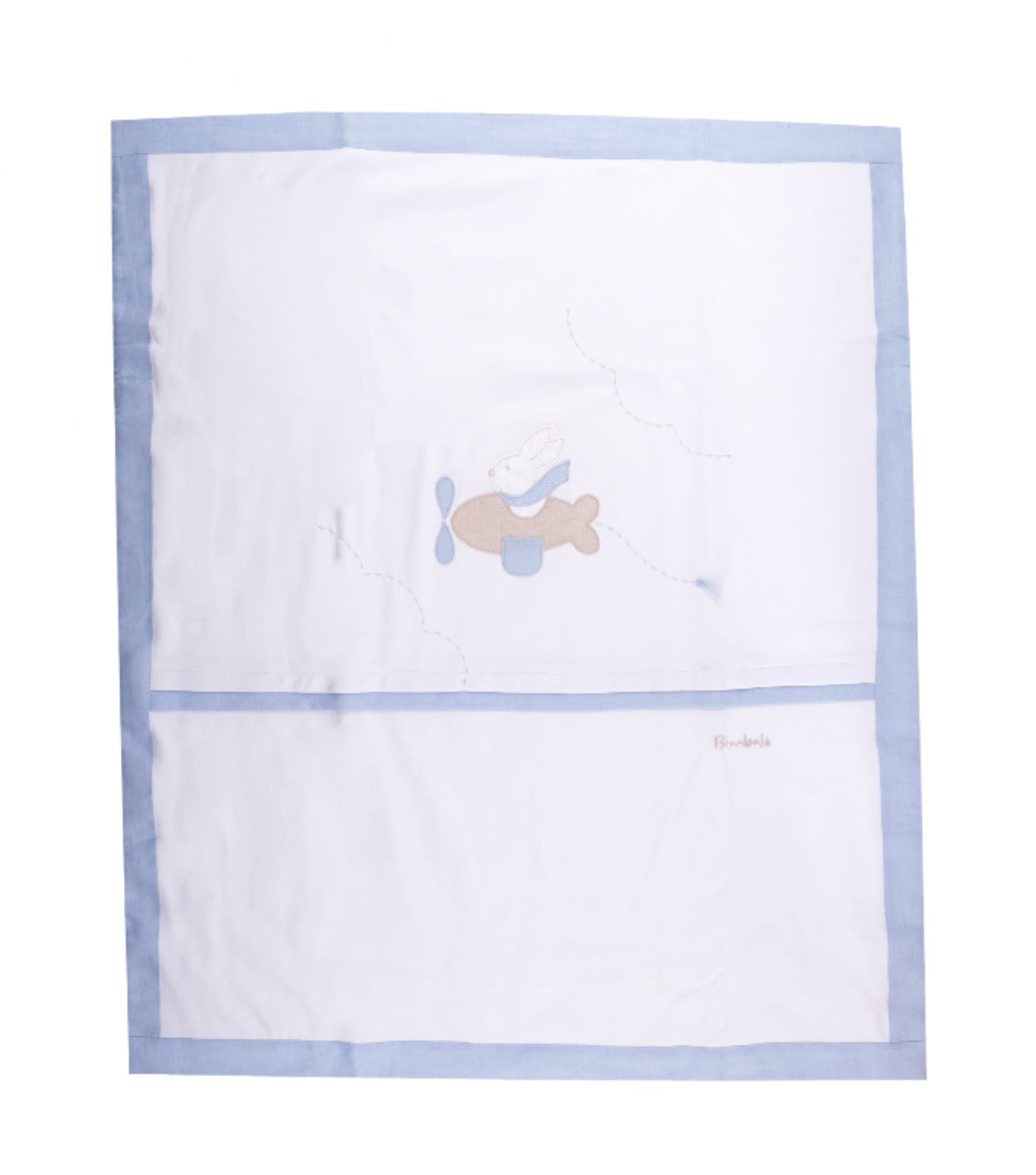 Bimbalo bunny aeroplane cotton blanket