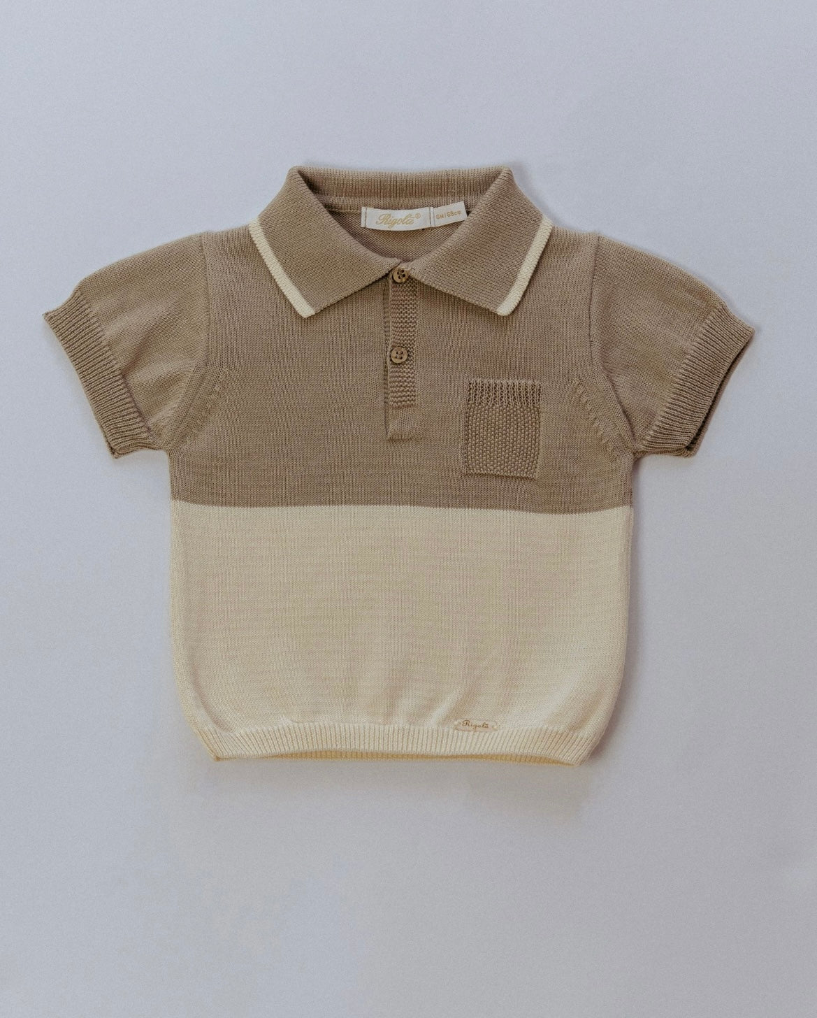 Rigola beige knit shirt & jam pant set