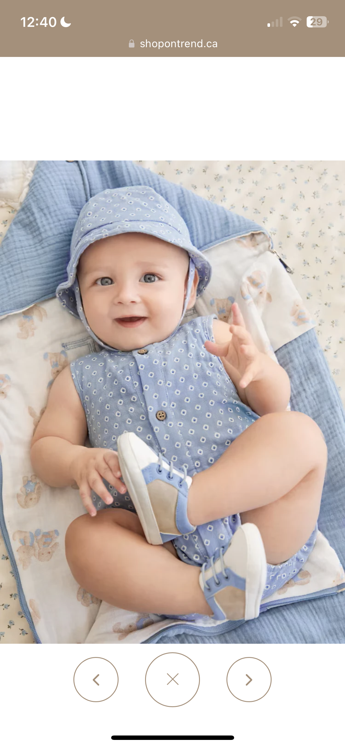 Mayoral 2 piece blue romper set