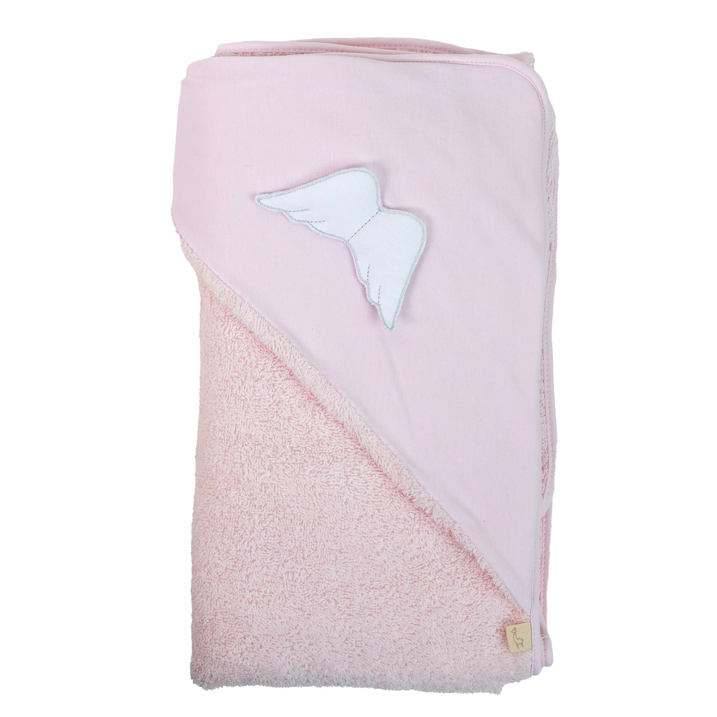 Baby gi angel wing white hooded bath towel