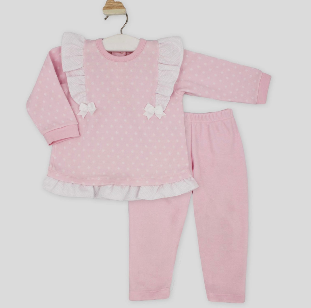 Rapife pink polka dot tracksuit