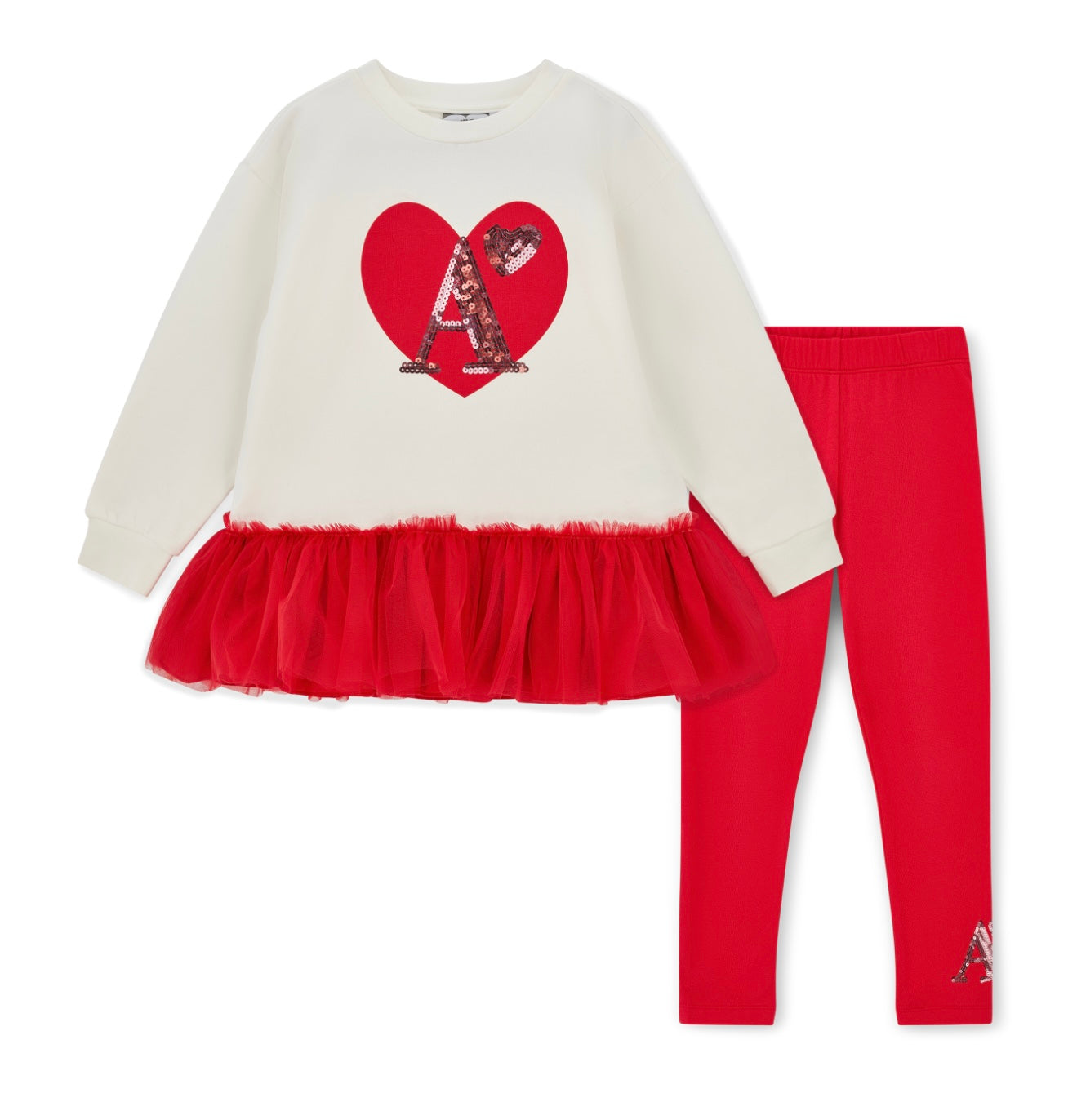 PRE ORDER - Adee ‘love story’ sweat tulle legging set