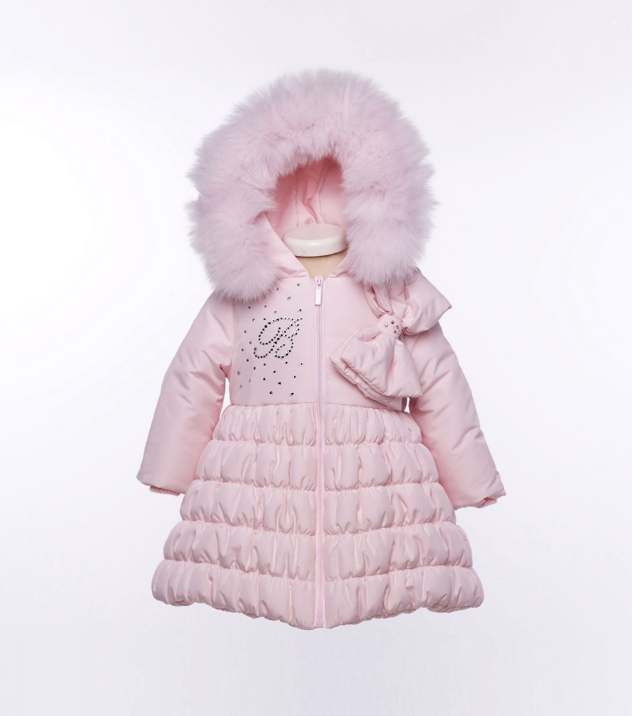 Bimbalo pink diamanté fur coat