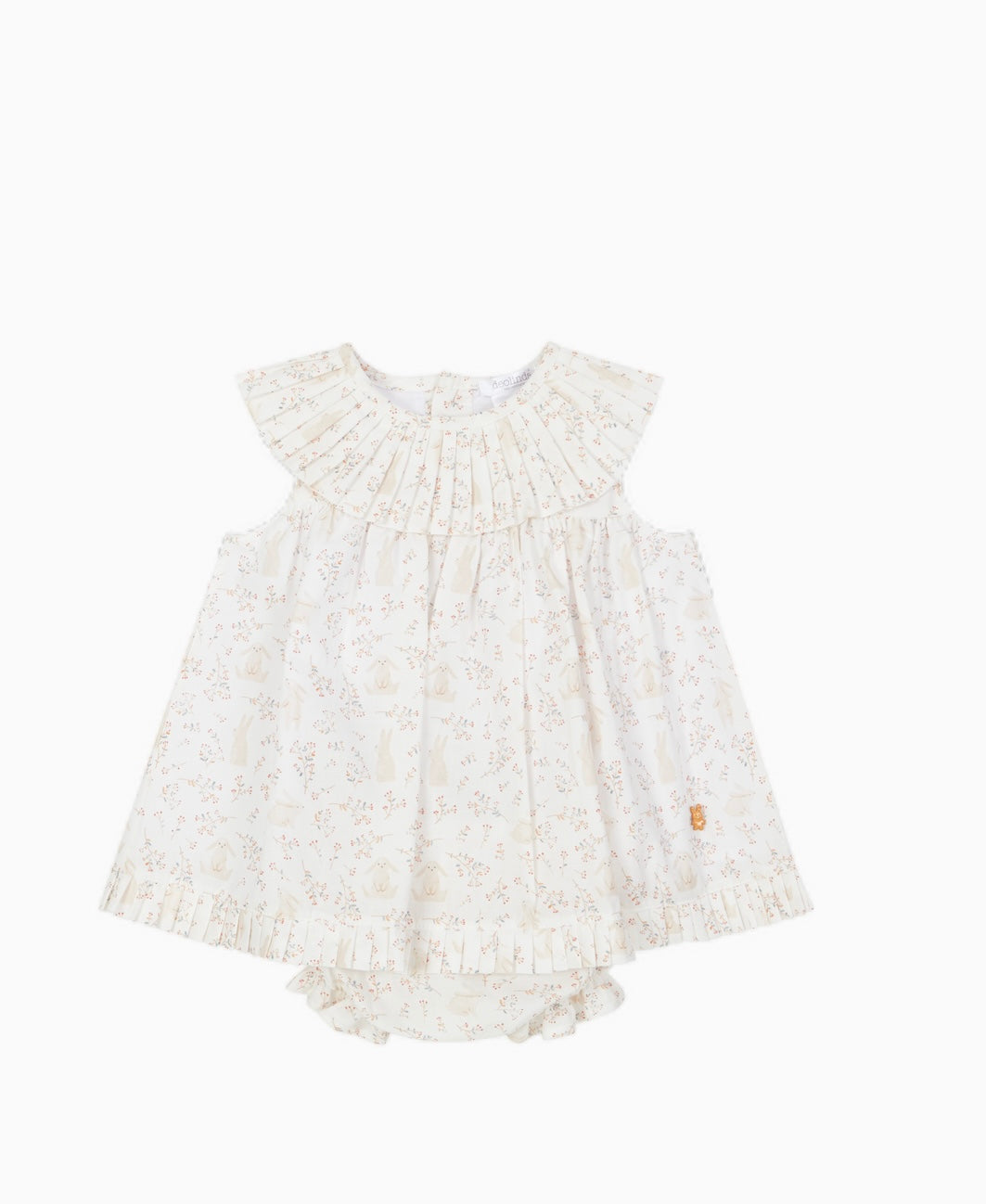 Deolinda girls bunnies print dress with bloomers
