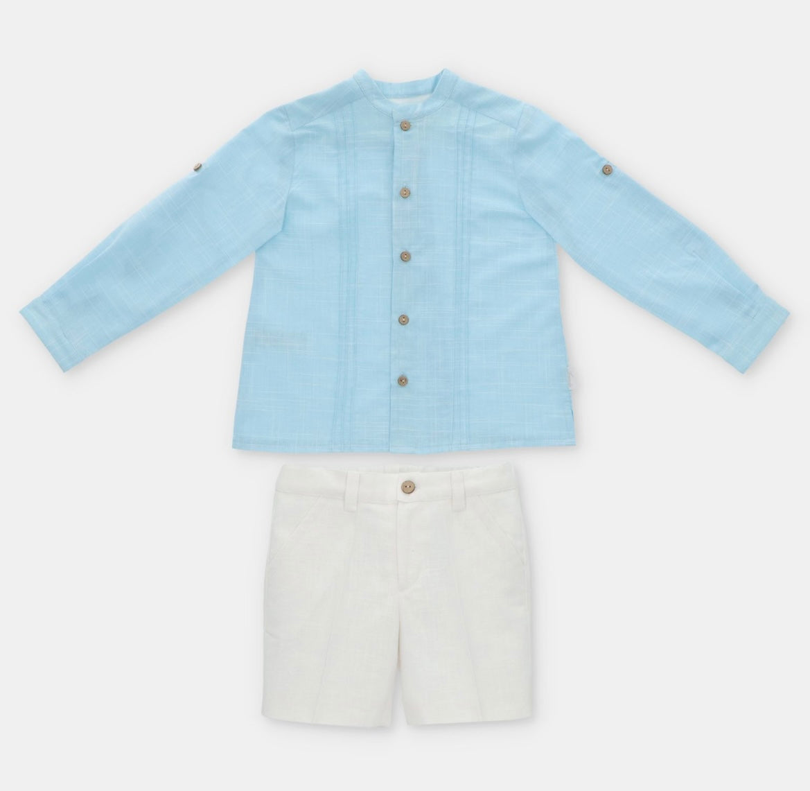 Martin aranda blue & white shirt and shirt set
