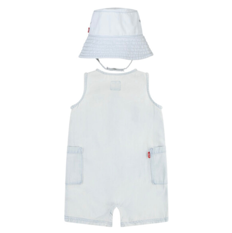 Levi’s denim romper & Hat set