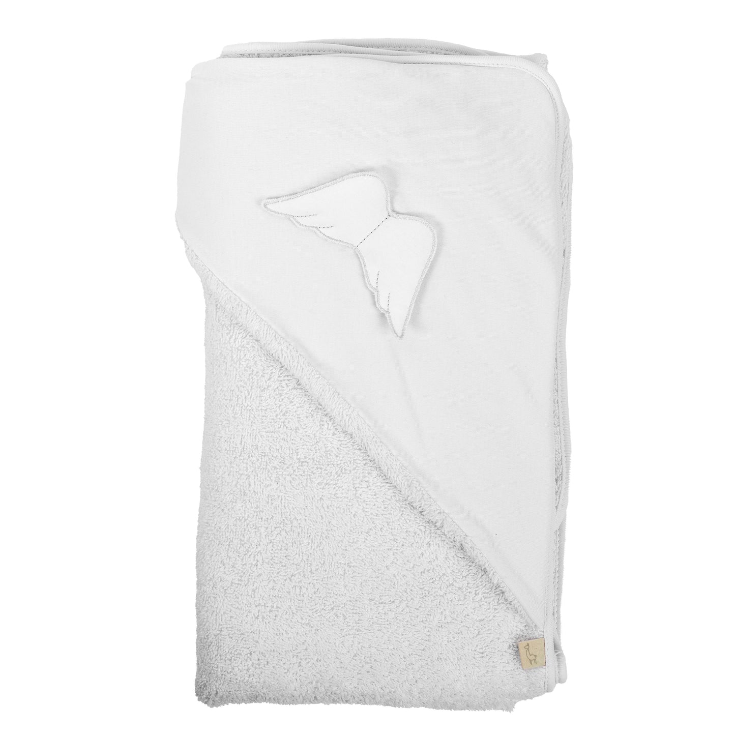 Baby gi angel wing white hooded bath towel