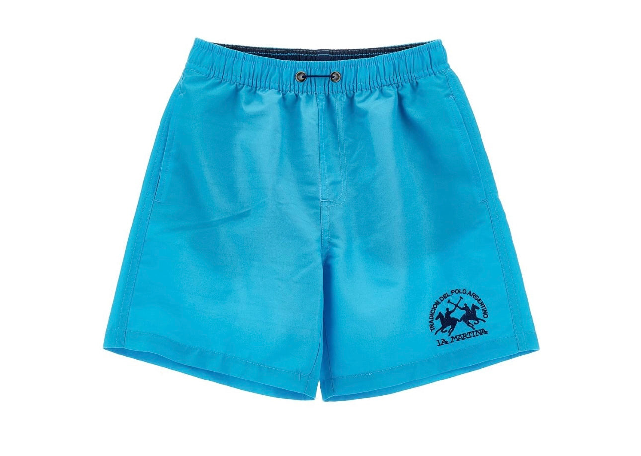 La Martina blue and navy T-shirt and sporty short set