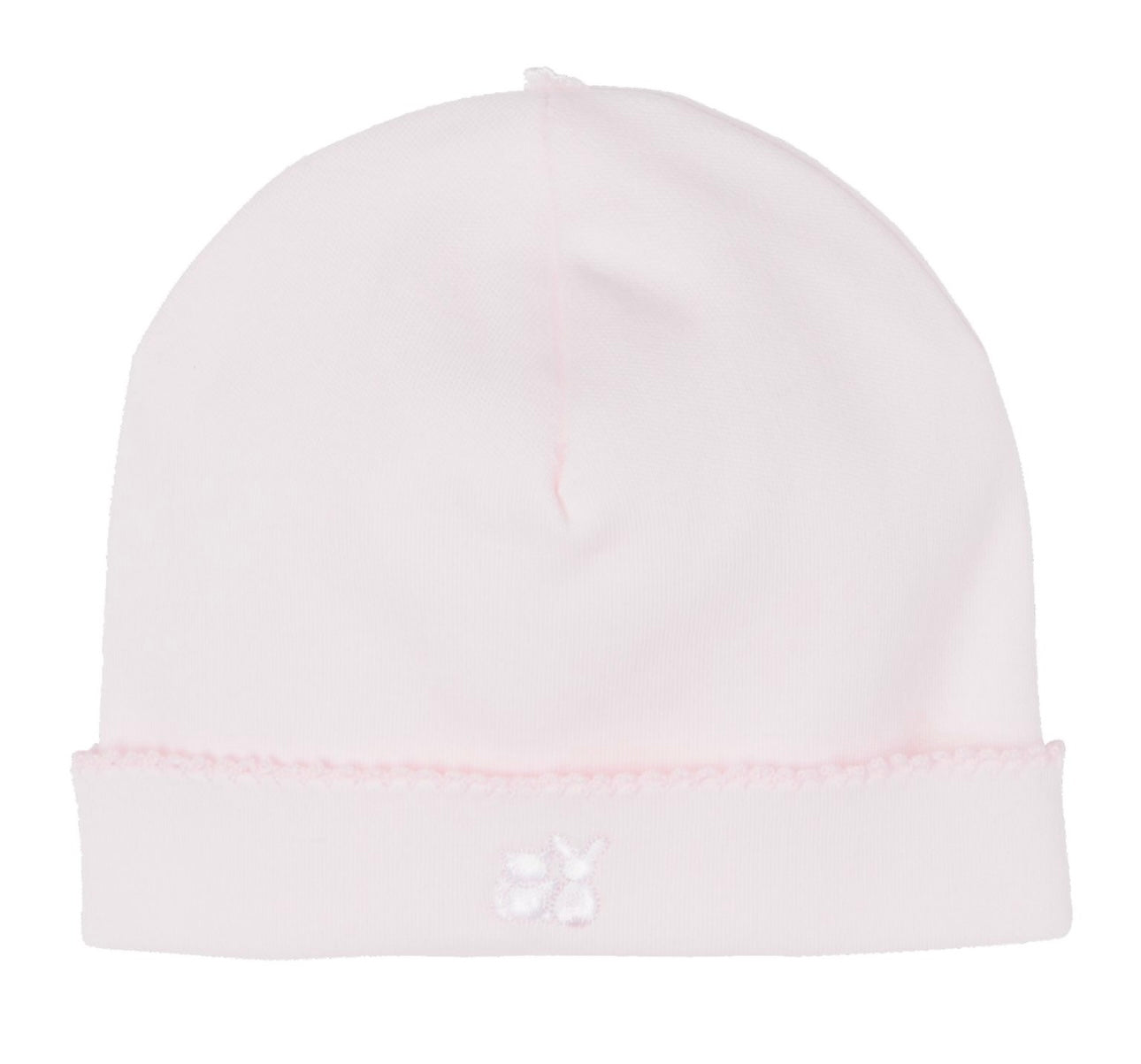 Emile et rose baby pink bunny embroidered babygrow & hat set