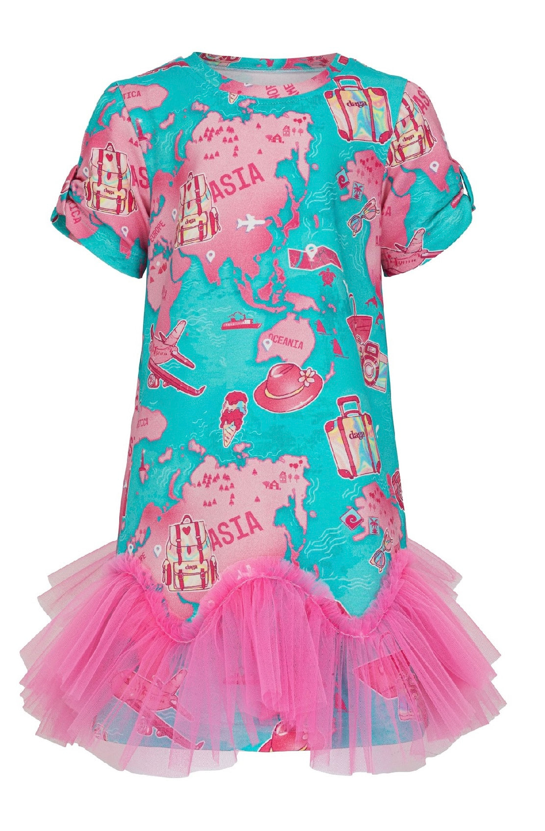 Daga Sugar trip printed tulle dress