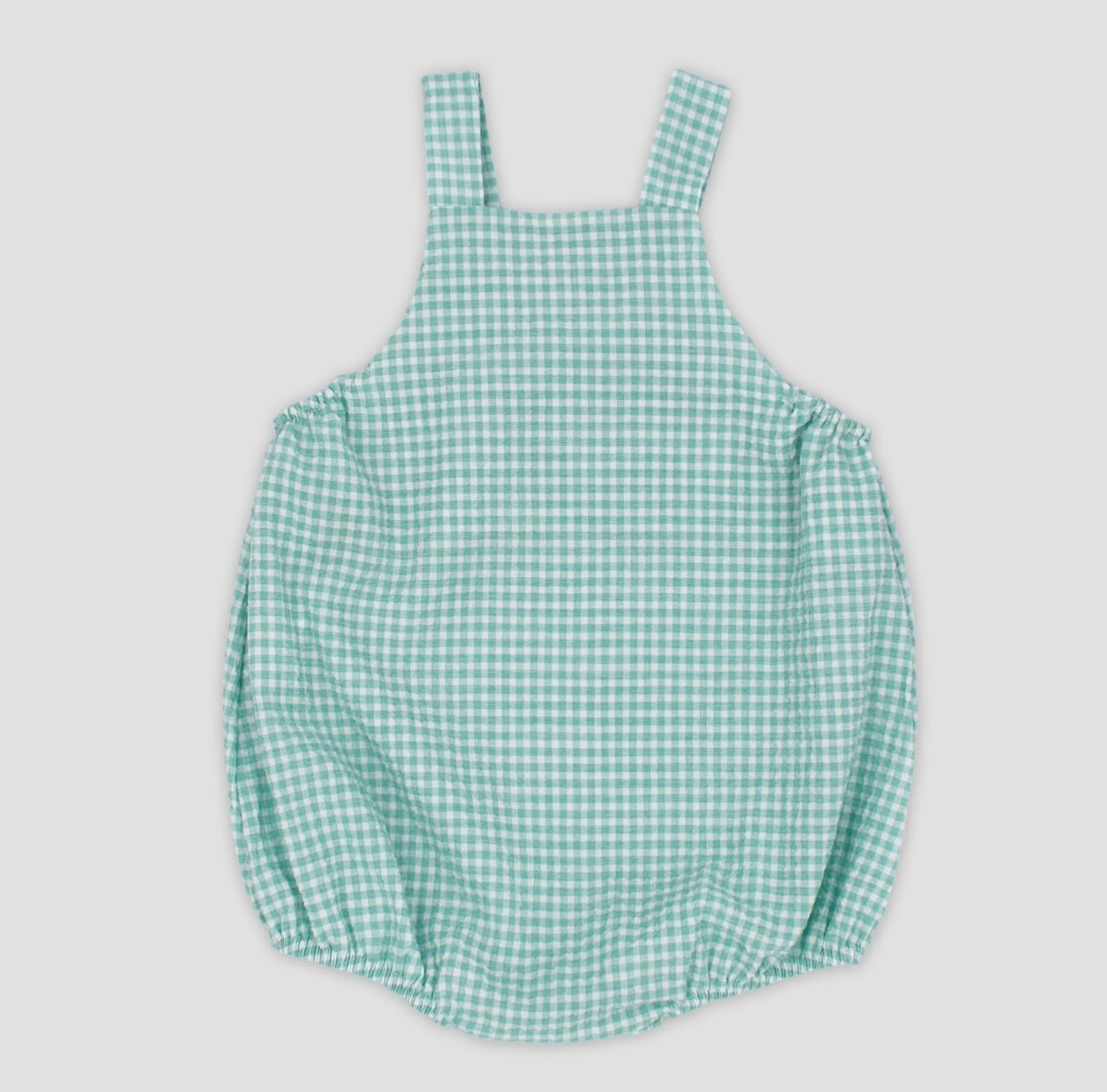 Rapife mint green check romper