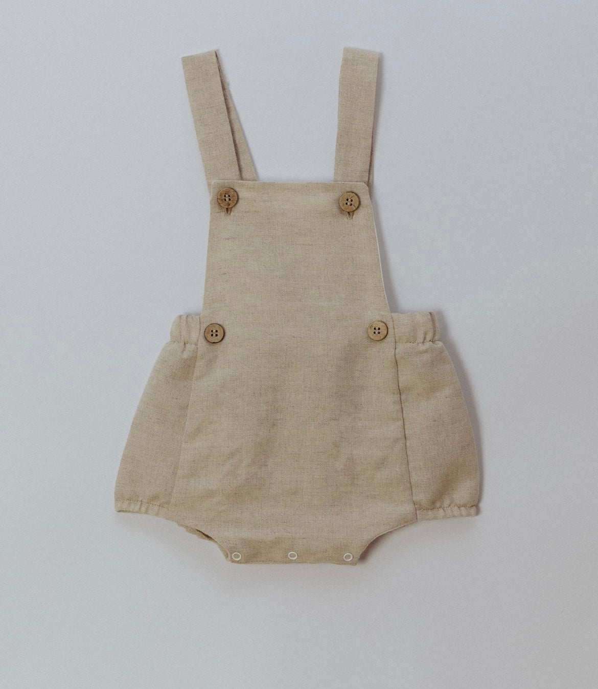 Rigola boys beige linen dungaree set