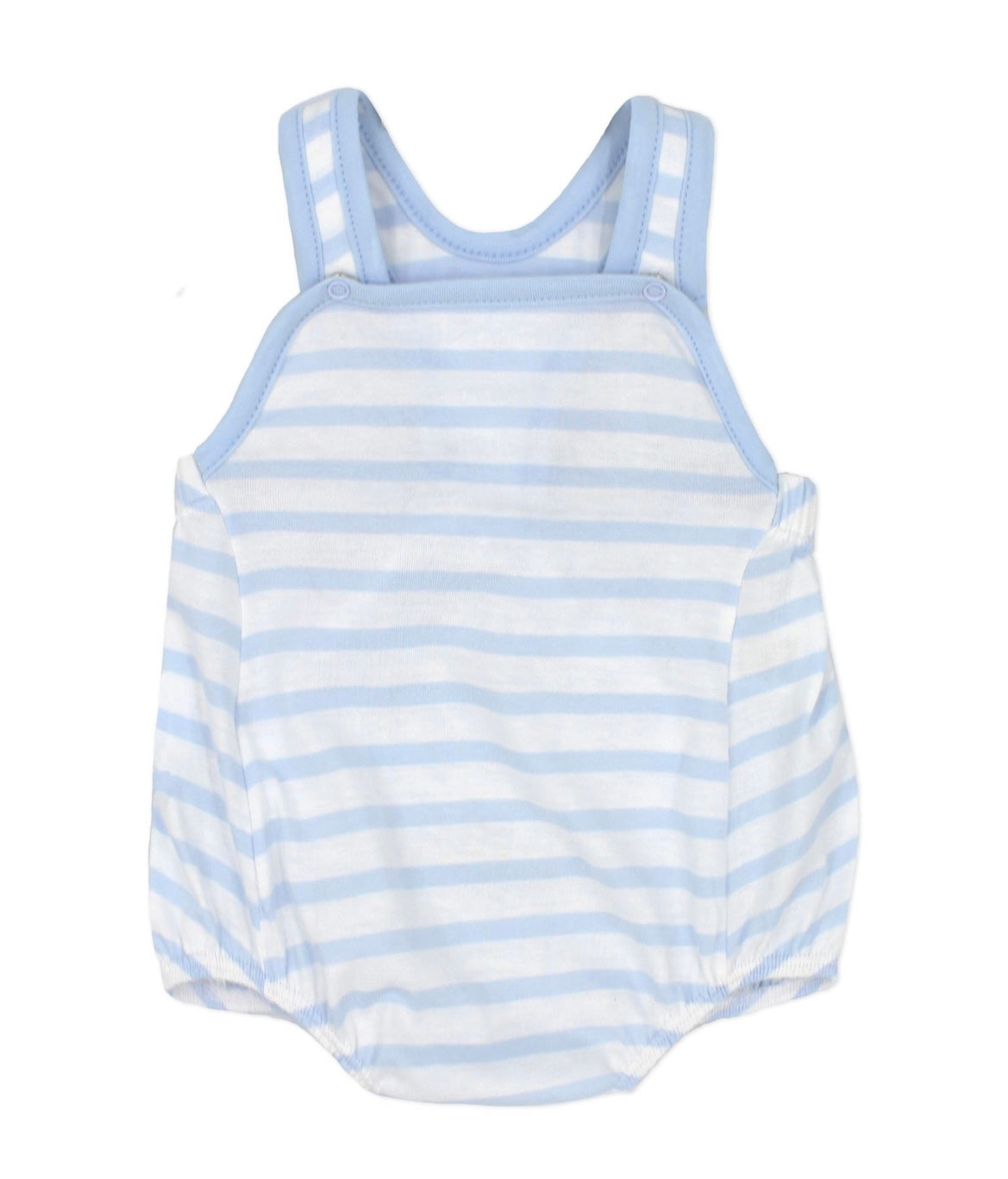Rapife white & blue cotton romper