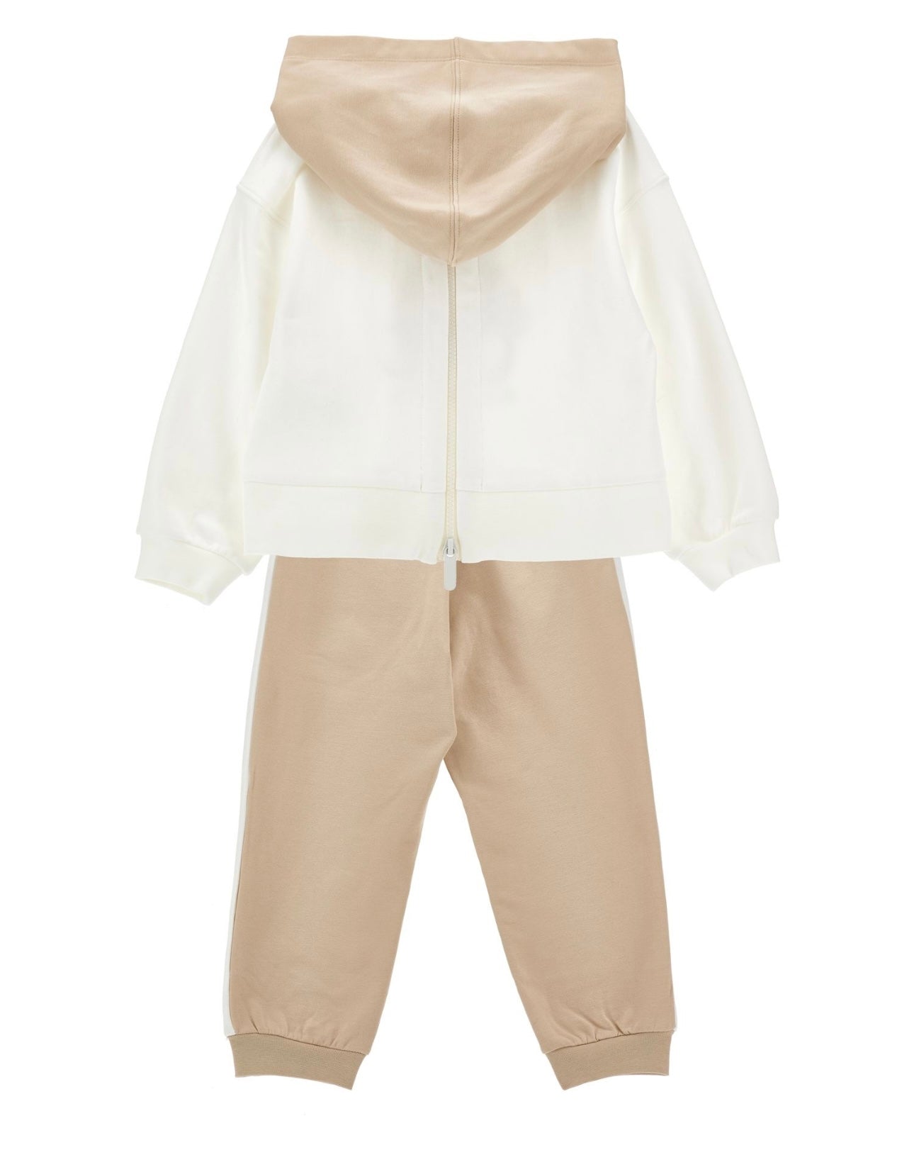 PRE ORDER - Monnalisa beige & white teddy tracksuit