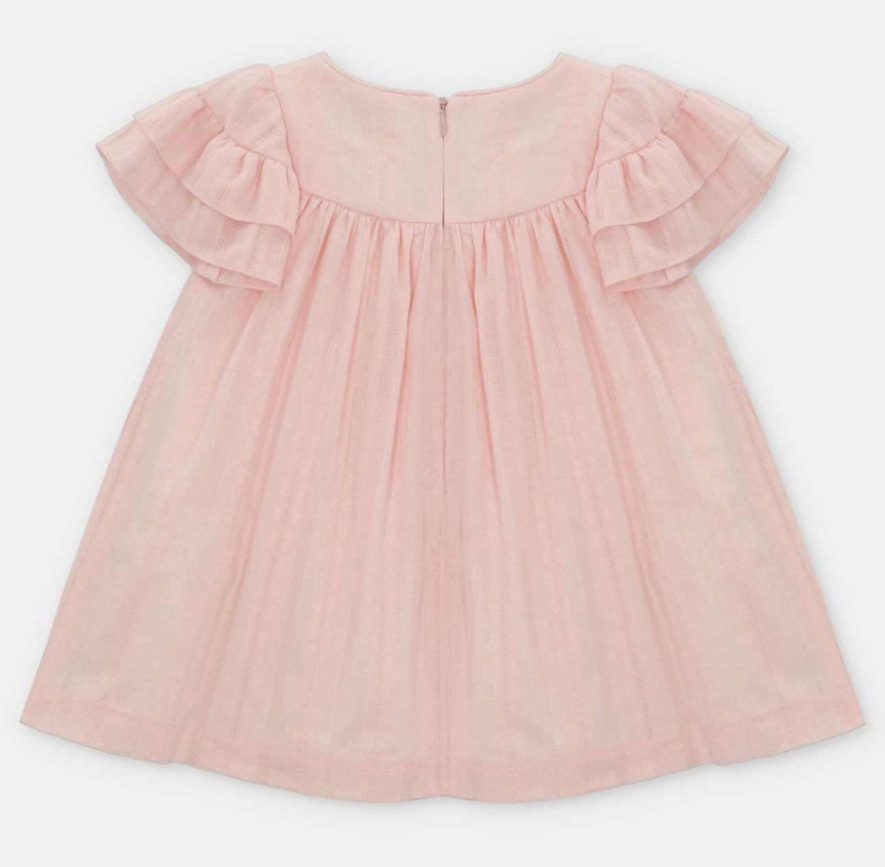 Martin Aranda pink cotton frilled summer dress