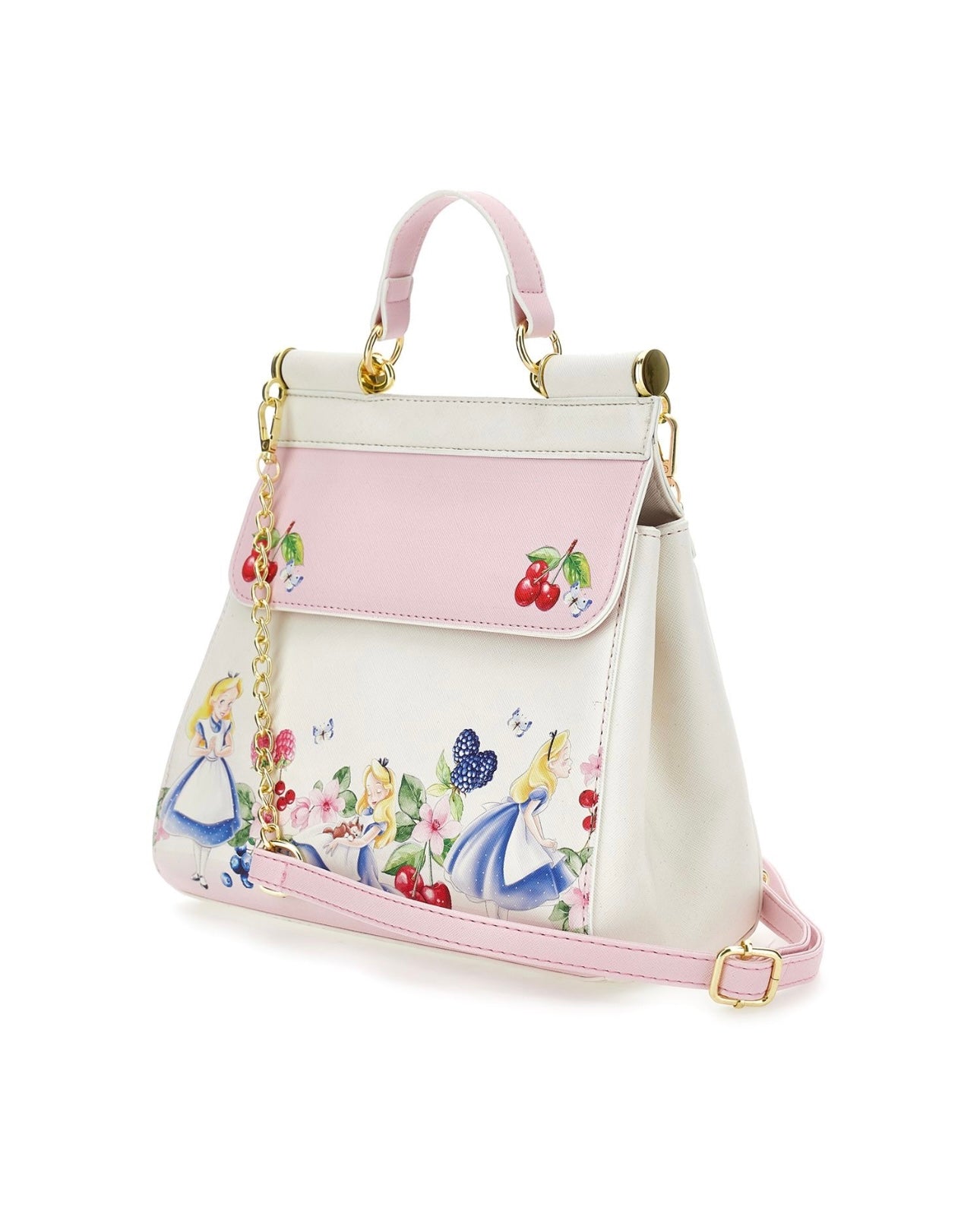 Monnalisa pink Alice in wonderland bag