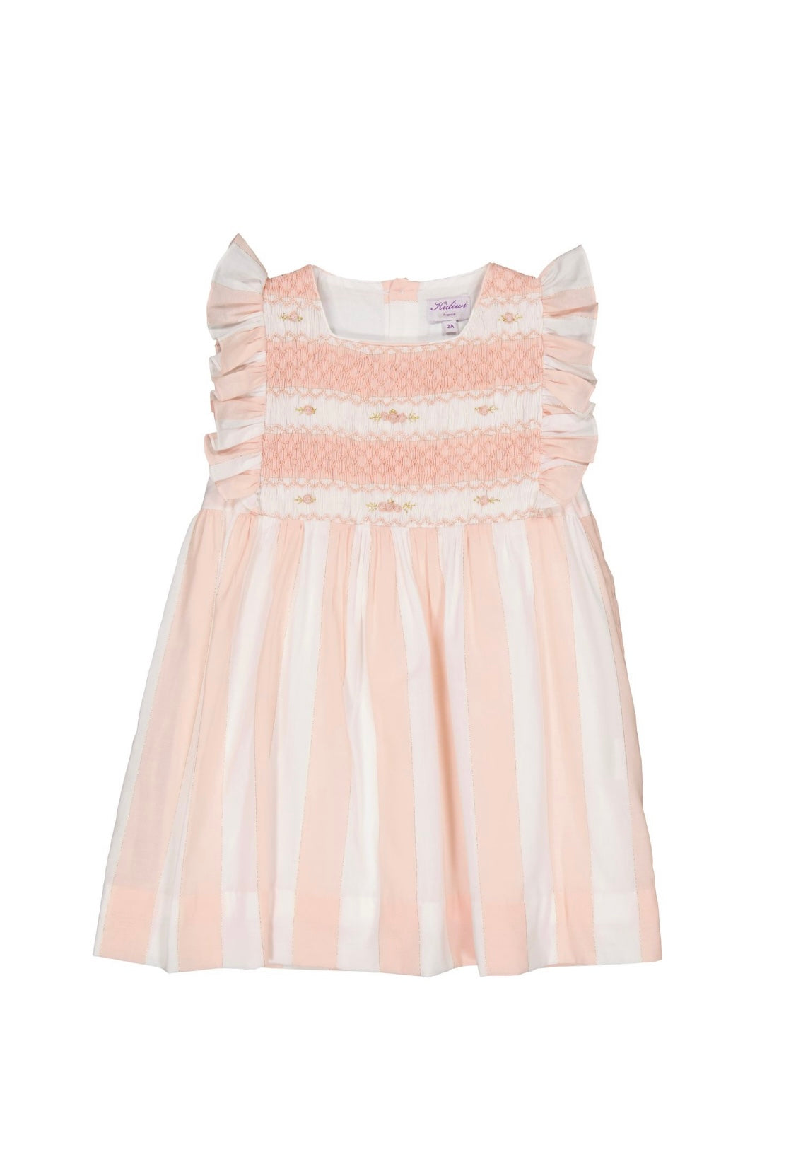 Kidiwi ‘Lea’ striped smocked dress