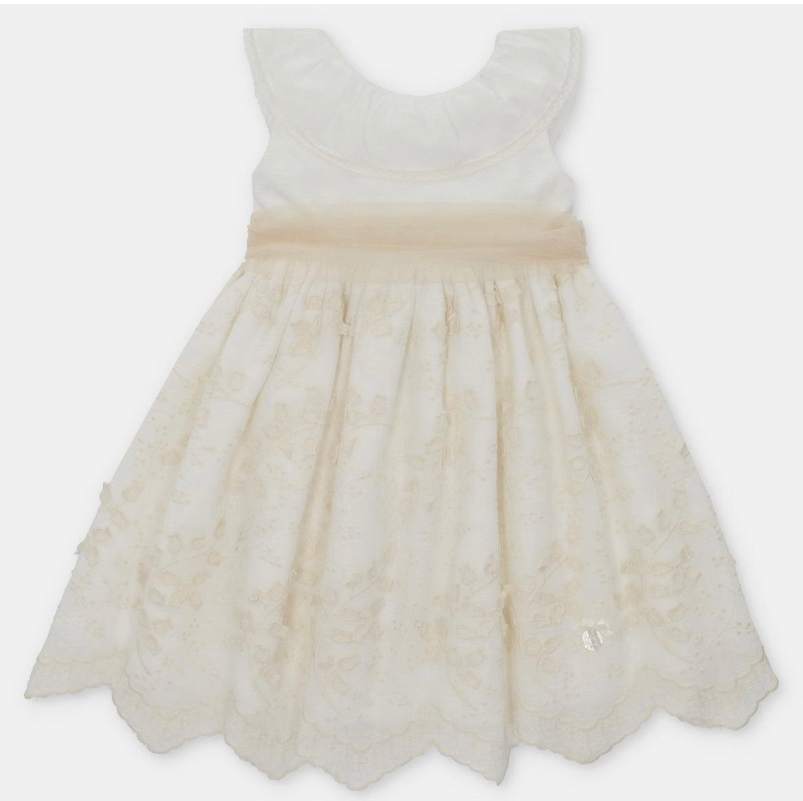 Martin Aranda cream embroidered dress