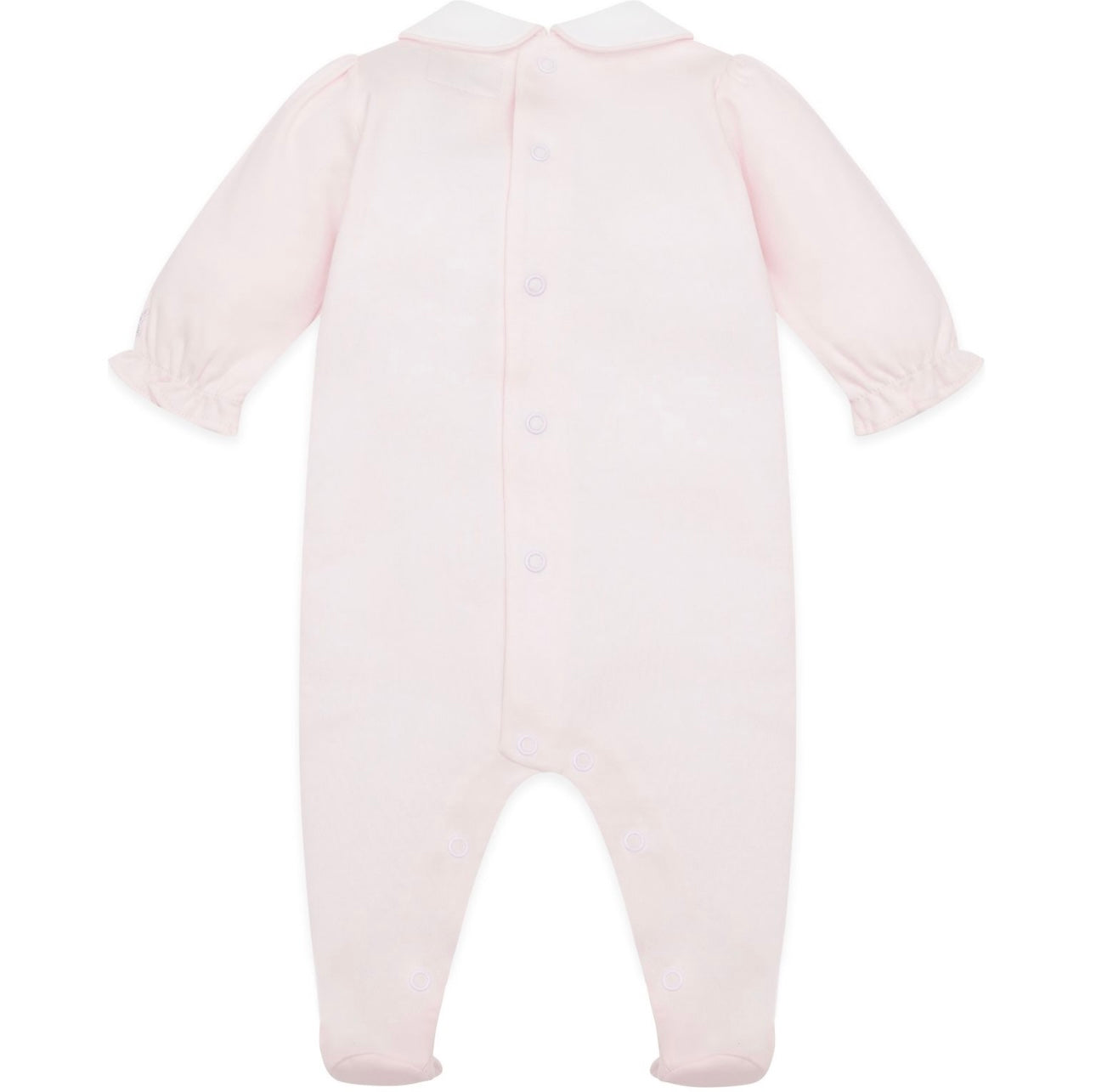Emile et rose baby pink love heart embroidered babygrow
