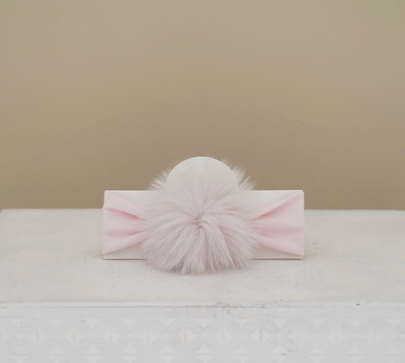 PRE ORDER - Ninnaoh pink Pom-pom headband