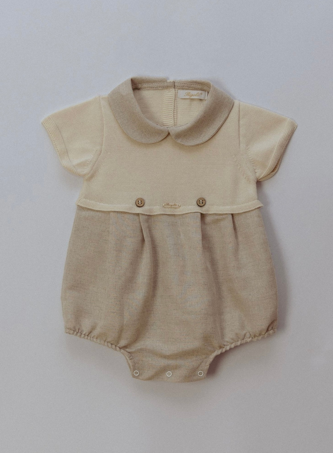 Rigola beige linen romper