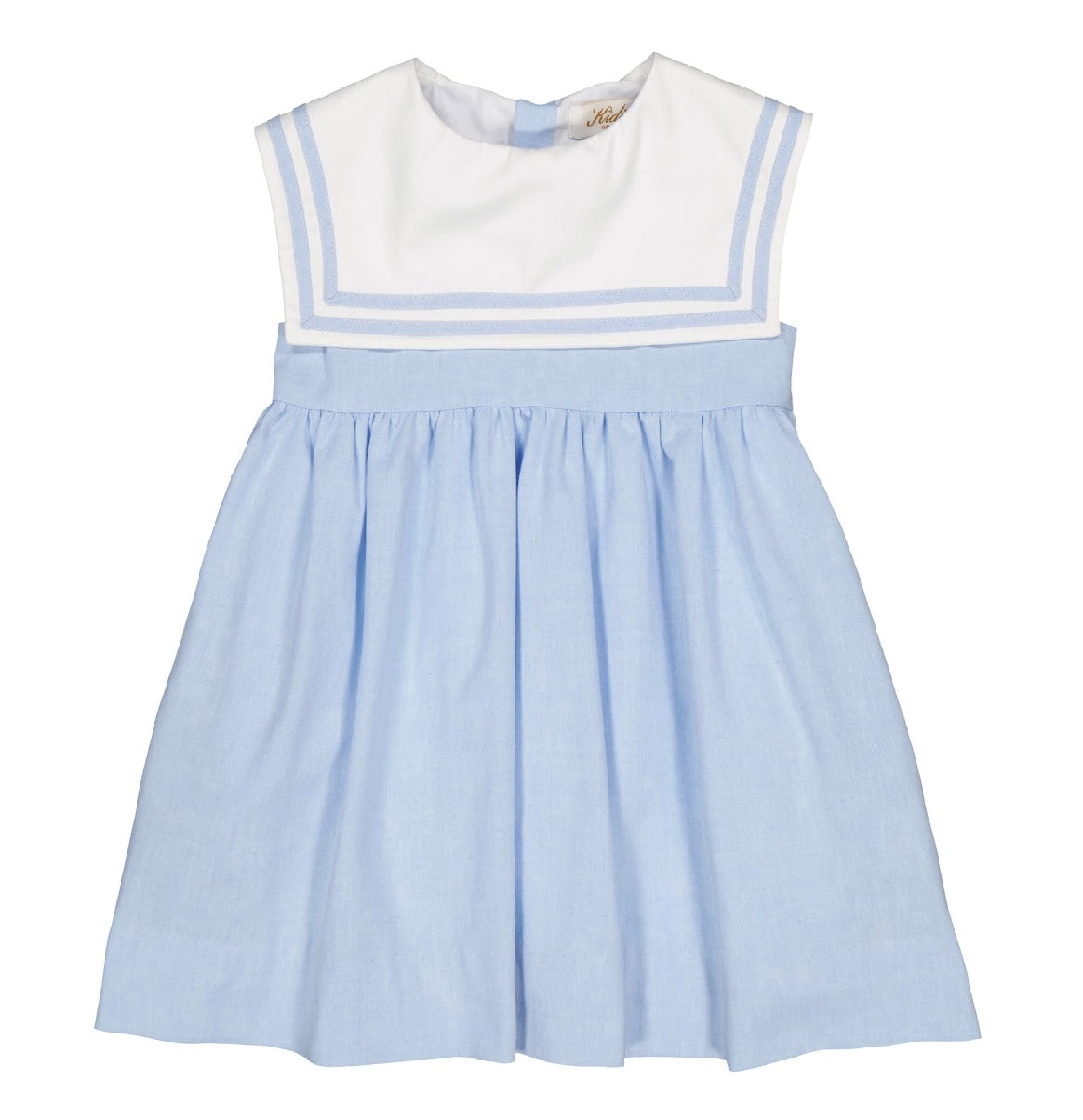 Kidiwi blue & white cotton sailor ‘Constantina’ dress