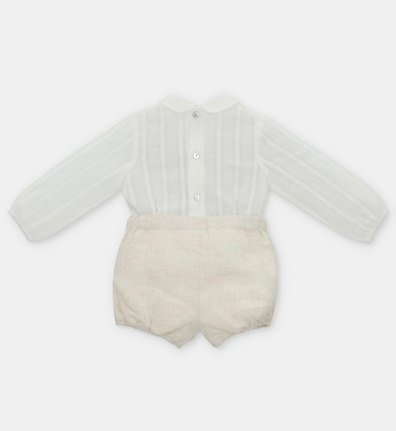 Martin Aranda beige cotton shirt set