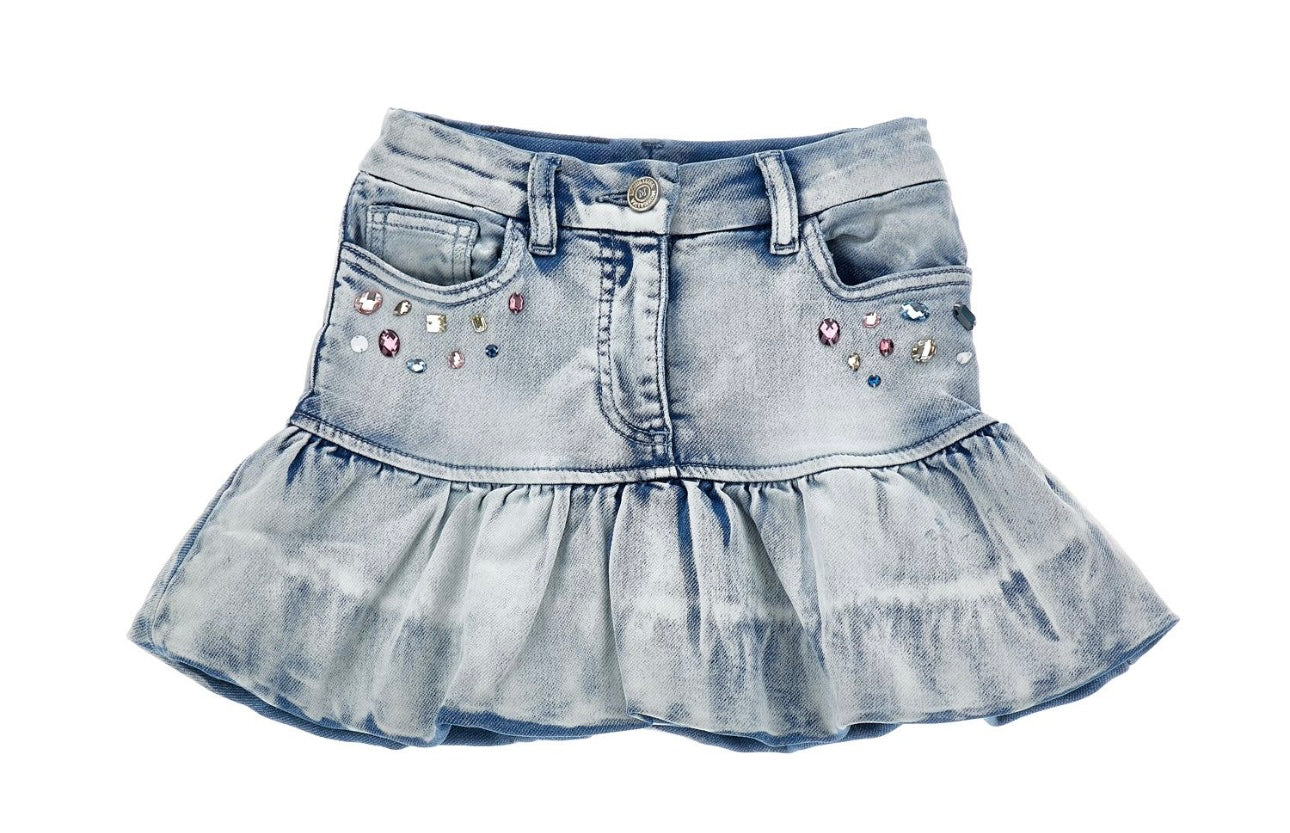 Monnalisa stitch x angel denim 3 piece set