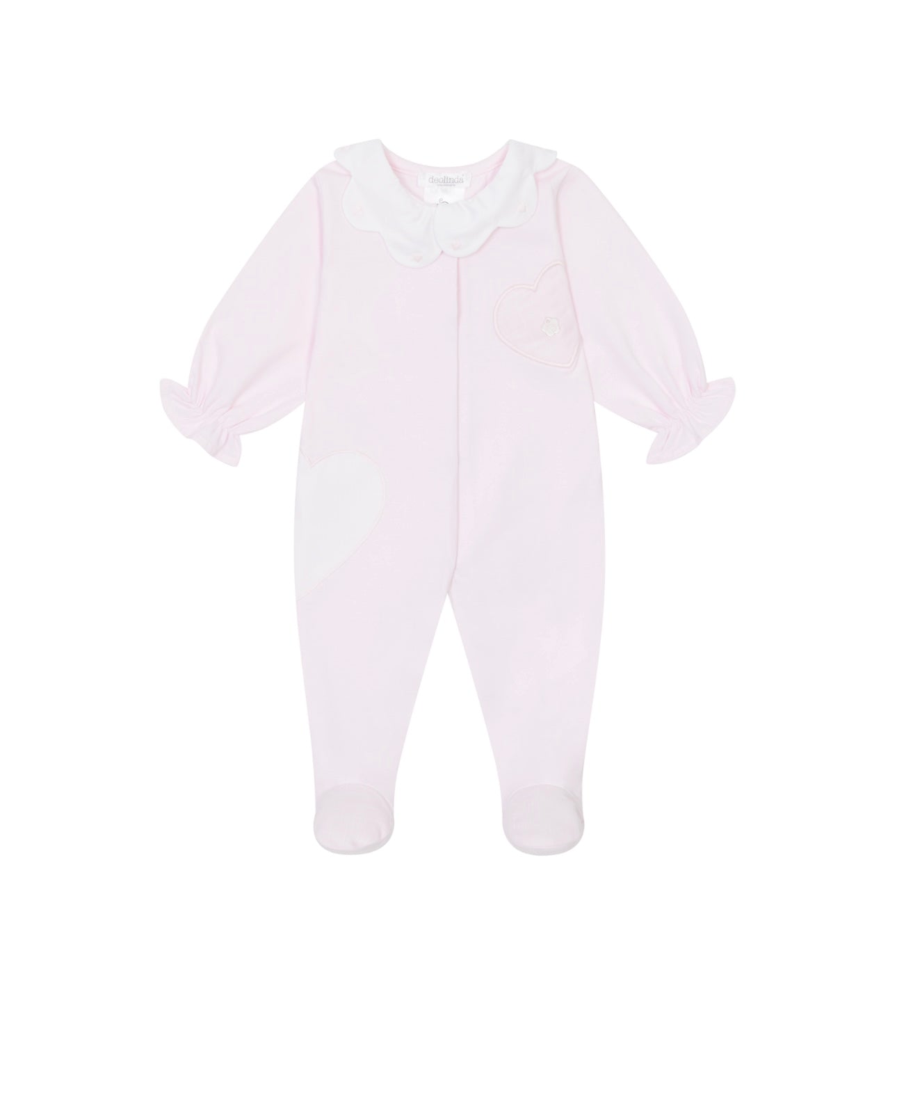 Deolinda girls pink heart babygrow