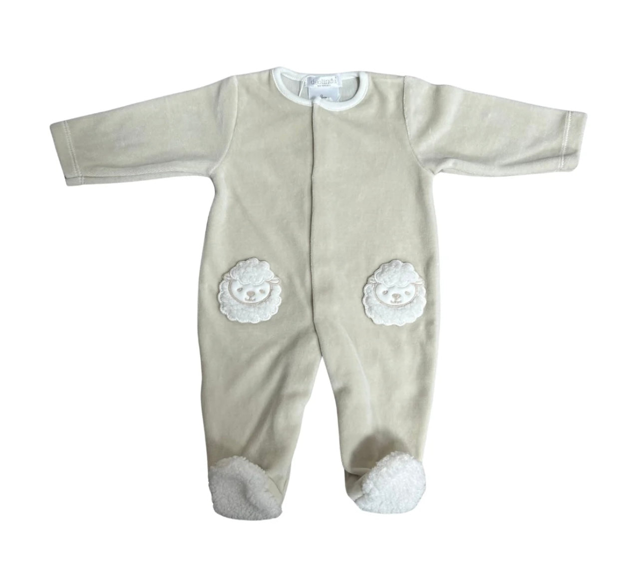 Deolinda beige sheep babygrow