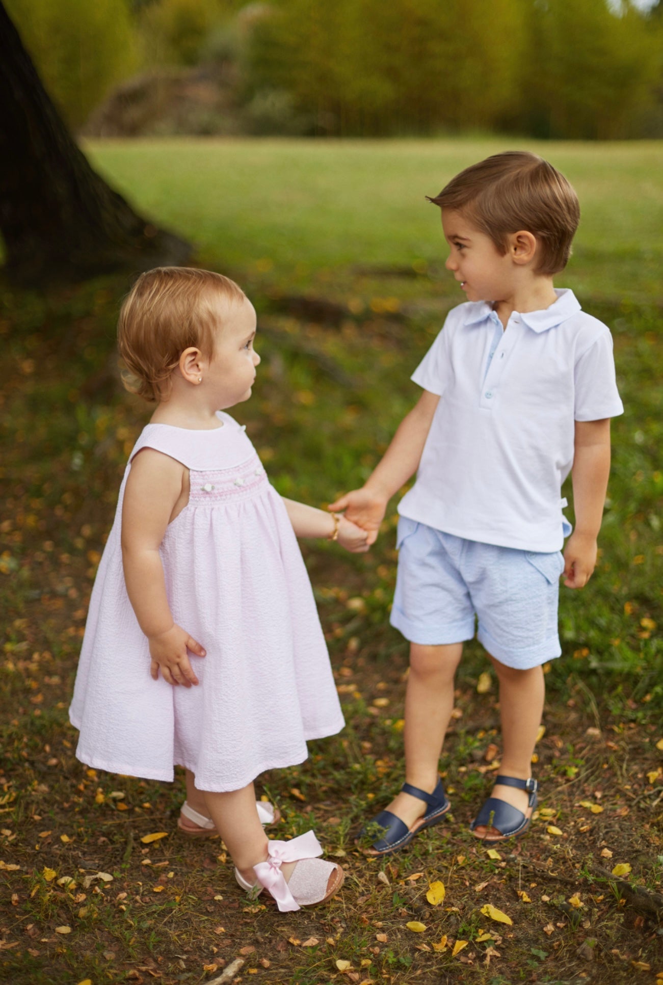 Deolinda pink rosebud smocked dress