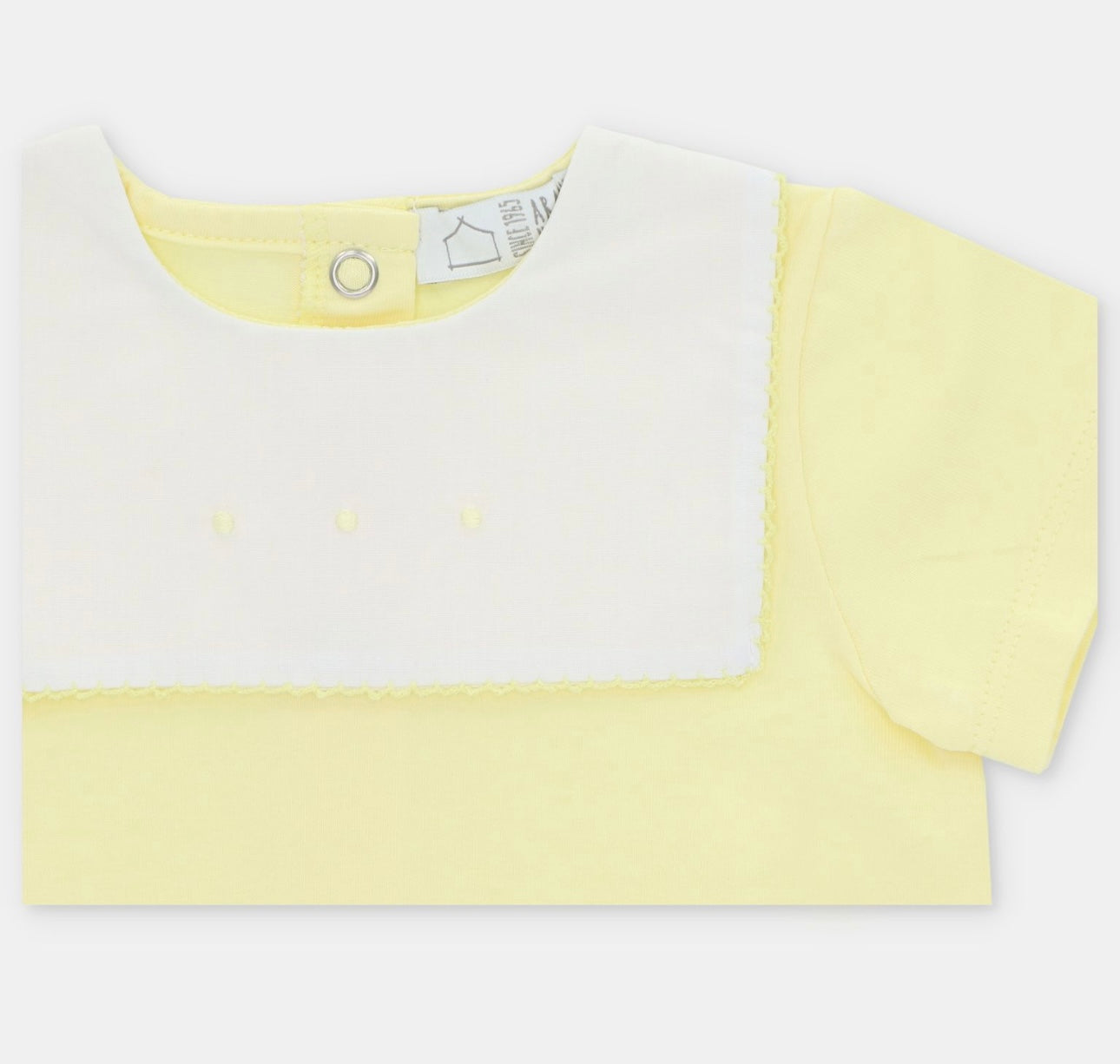 Martin Aranda yellow bibbed romper