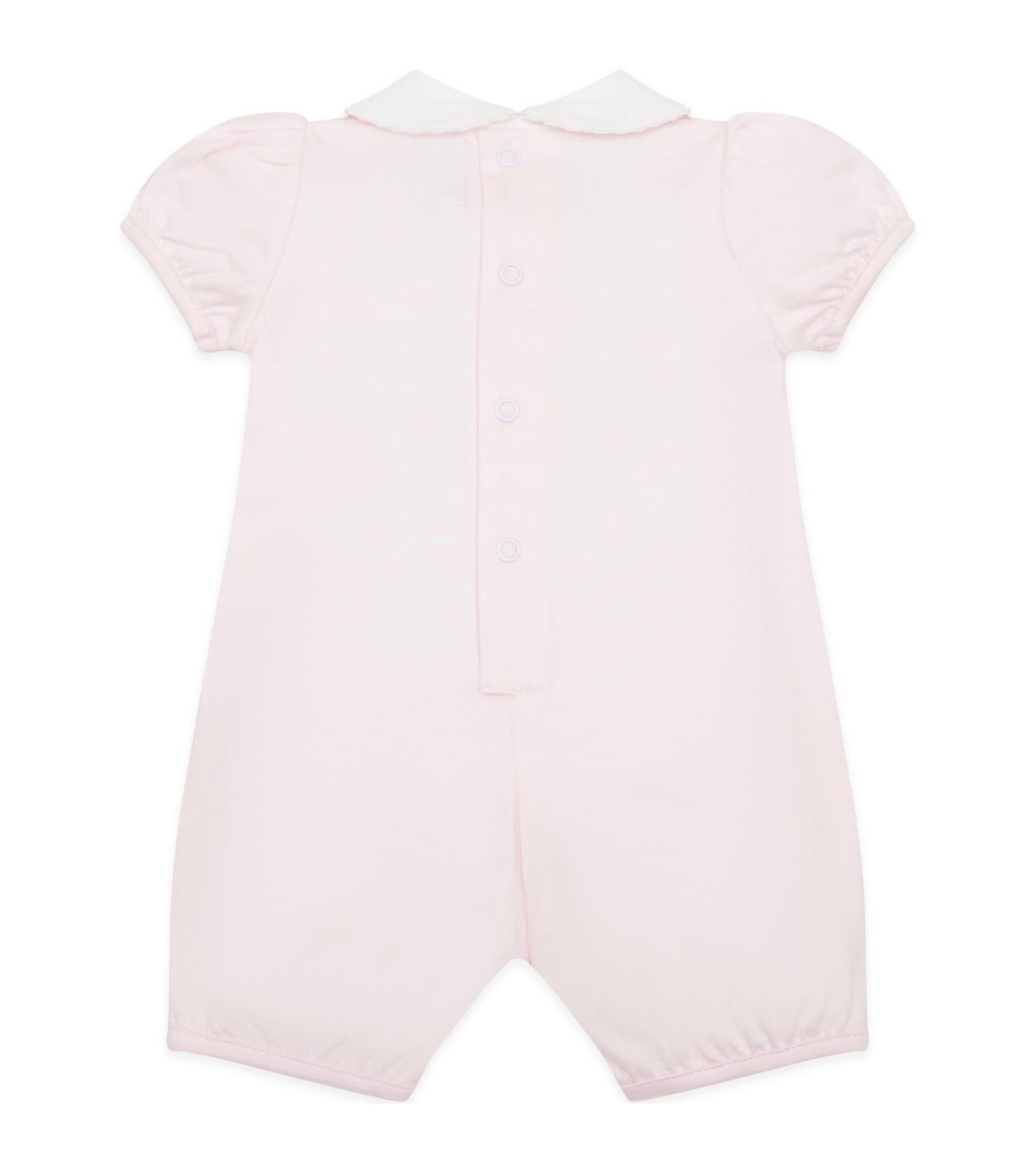 Emile et rose pink love heart embroidered romper