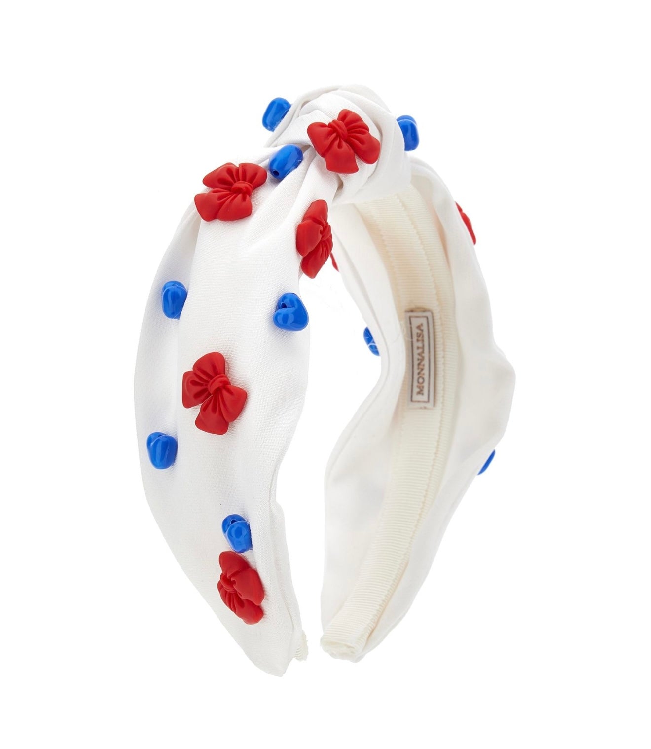 PRE ORDER - monnalisa red & blue bow knot headband