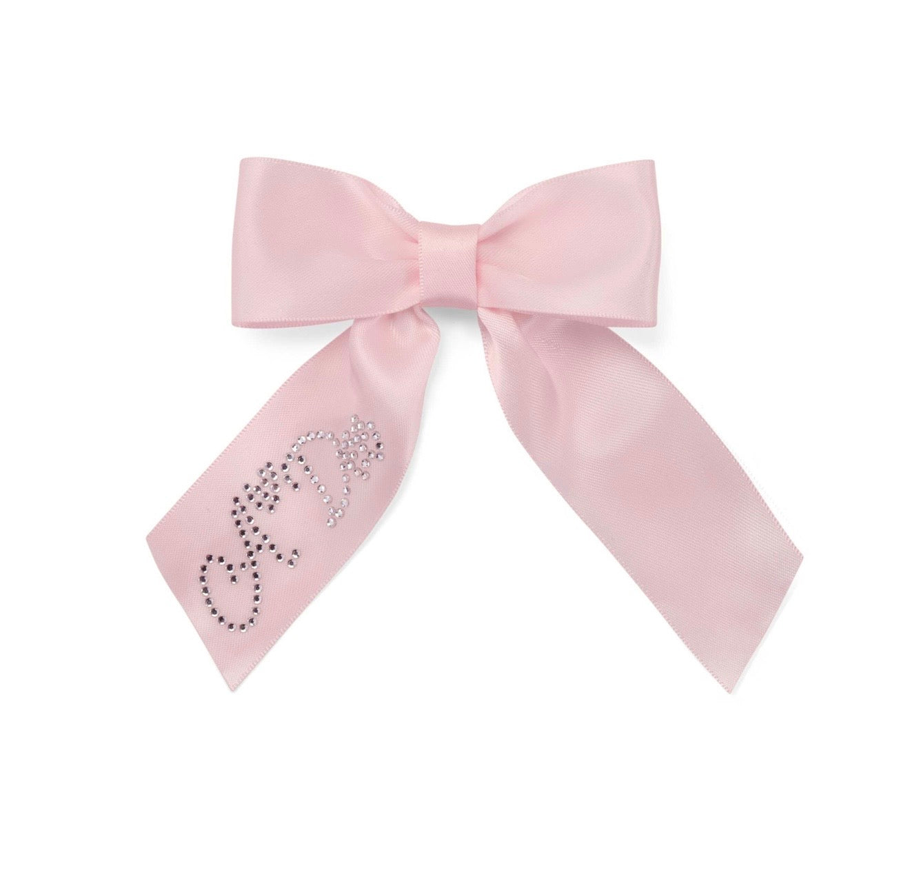 PRE ORDER - Adee Ariah pink satin bow hair clip