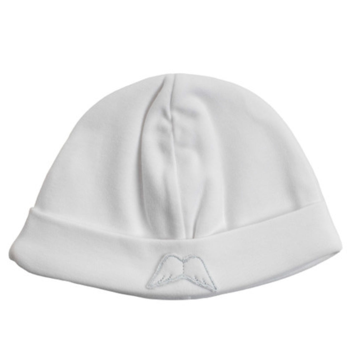 Baby Gi white cotton angel wing hat