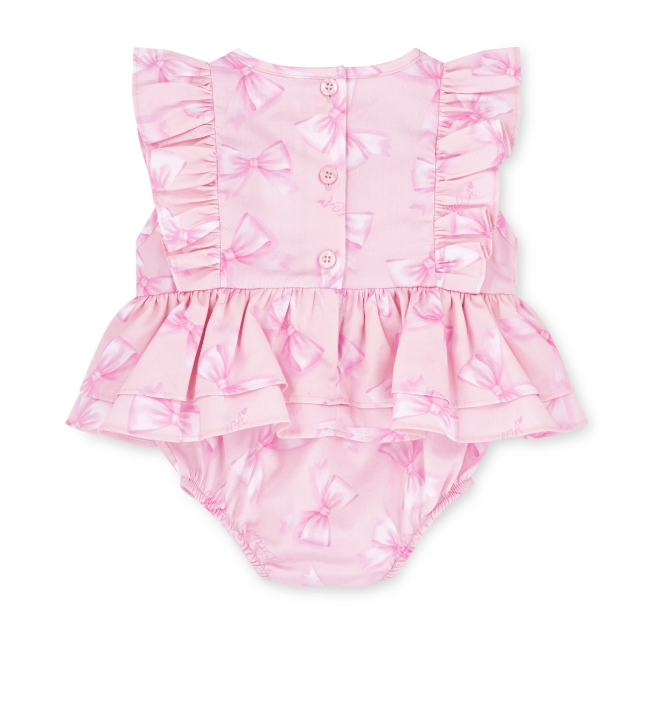 Little A ‘odessa’ bow print romper