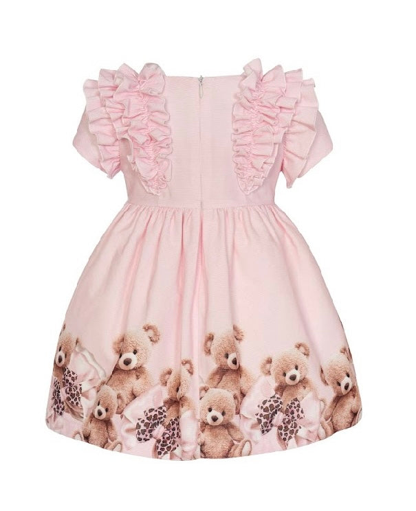 Balloon chic pink cotton teddy bear dress