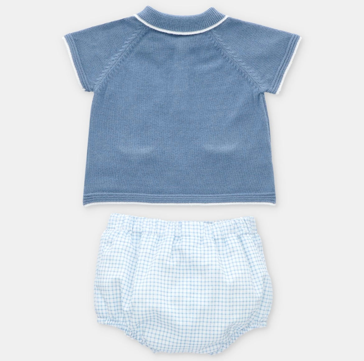 Martin aranda blue knit shirt & jam pant set