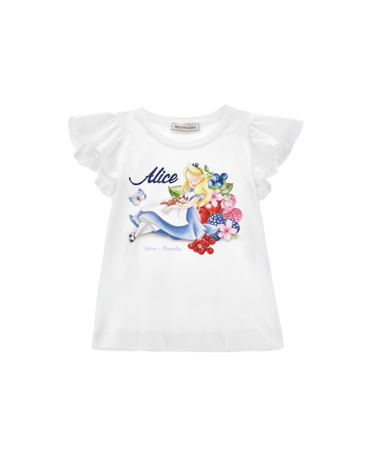 Monnalisa blue Alice in wonderland skirt set