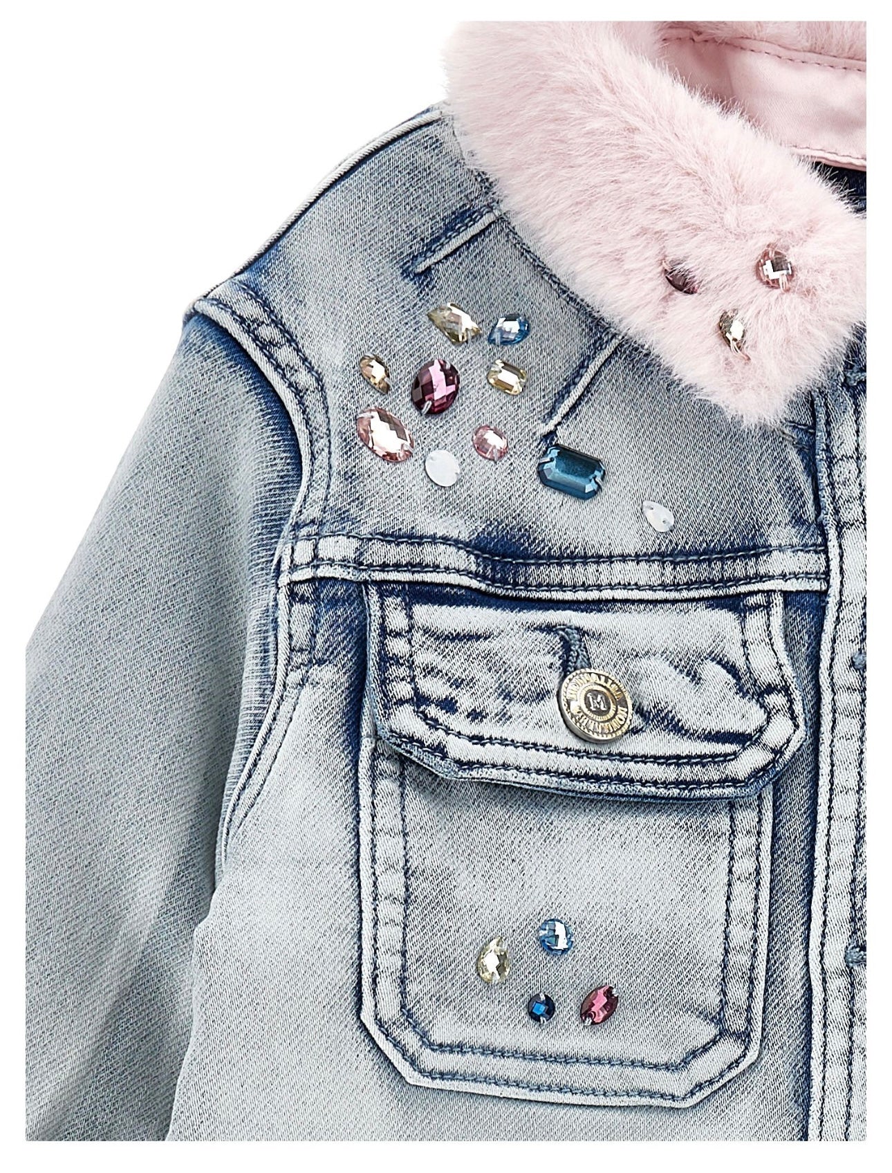 Monnalisa stitch x angel denim 3 piece set