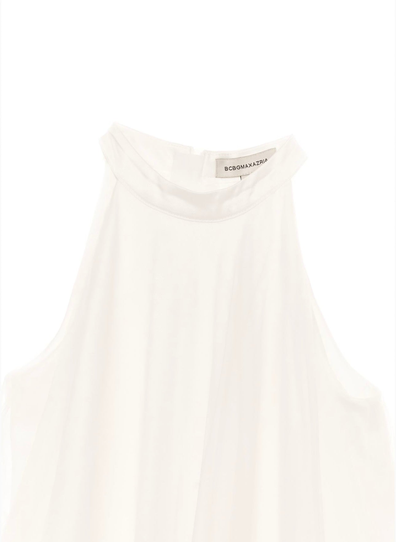 BCBGMAXAZARIA white tulle flower appliqué dress